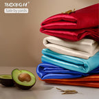 RUDONG M Beige Satin Fabric by The Yard, 3 Yard x 60 Inch Wide Silky Charmeuse Satin Fabric, Soft Satin Fabric for Wedding Decorations, Bridal Dress, Sewing, Accessories, DIY Crafts