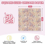 Ethnic Patterns Origami Paper - 50 Sheets 6x6 Inches - Double-Sided Traditional Cultural Art Colored Folding Paper for Adults, Artists & Kids - Ideal for Scrapbooking, Card Making and DIY Crafts