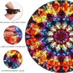 Puzzles for Adults Crystal Mandela Wooden Puzzles, 200 Pieces Unique Shaped Liberty Jigsaw Puzzles, Creative Toys for Adults and Kids, Fun Challenge Family Game 11.2'' x 11.2''