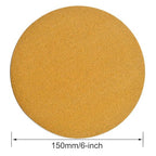 6-Inch No-Hole Hook and Loop Sanding Discs 120-Grit, Random Orbital Sandpaper for Automotive and Woodworking, 100-Pack