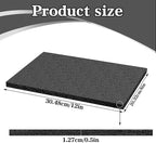 15 Pcs 12" x 8" x 0.5" Polyethylene Foam Thick Foam Sheet Firm Black Foam Padding PE Foam Packing Foam Pieces for Craft Shipping Moving