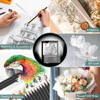 Tracing Paper 8.5x11 inch, 112 Sheets Transparent Vellum Paper for Tracing Pads, Translucent Tracing Paper for Pencil, Marker and Ink - Trace Images, Sketch, Preliminary Drawing, Overlays, Black