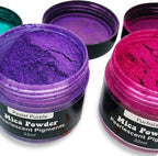 Pigment Powder for Epoxy Resin, 24 Colors, Mica Powder for Candle Dye, Bath Bomb Coloring, Soap Making, Resin Pigment, Metallic Pearl Soap Dye for Candle Making