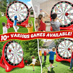 Inflatable Soccer Dart Board, Giant Kick Darts, Indoor Outdoor Lawn Yard Games for Kids Adults Family, Big Jumbo Carnival Games for Party | 6ft Golf Game Dart Boards with Pump Accessories