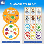 TOY Life 10 Pcs Turtle Balance Stepping Stone for Kids, Indoor Outside Toys for Kids Ages 4-8, Toddler Outdoor Toys, Stepping Stones Game, with Cards and Spinner