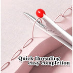 Upgraded 2 in 1 Automatic Needle Threaders Seam Ripper,Quilting Supplies Sewing Kit,Quick Sewing Machine Loop Needle Threaders (1PCS-Green)
