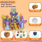 Magnetic Blocks, Magnetic Tiles Building Blocks, Magnet Cubes STEM Sensory Game Toys Christmas Birthday Gifts for Kids Boys Girls Age 3+ (Sword)