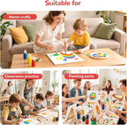 8x8inch Small Canvases for Painting, 20 Pack Canvas Boards Primed Acid Free for Oil, Watercolor, Acrylic Paint