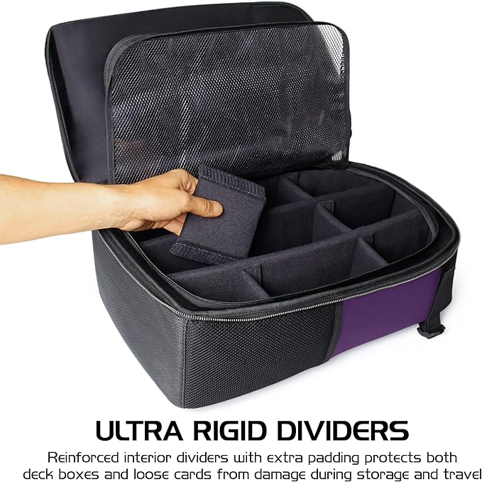 ENHANCE MTG Backpack TCG Card Storage - TCG Backpack for Deck Boxes, Sleeved Cards, Playmats, MTG Accessories