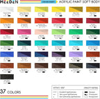 MEEDEN Soft Body Acrylic Paint: Blue Pale Matte Finish - 250ml/8.45oz Bulk Acrylic Colors in Ergonomic Bottle - Fluid Flow Art Paints for Artists Canvas Painting
