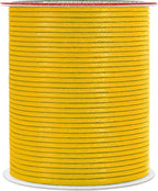 Mandala Crafts 2mm 109 Yards Mustard Yellow Cotton Waxed Cord for Jewelry Making Bracelet Cord Waxed String - Beading String Thread Jewelry Cords for Necklaces String