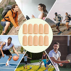 Gel Finger Cots, Silicone Finger Protectors, Finger Sleeves Tip Protectors, Fingertip Bandages for Trigger Finger, Finger Arthritis, Finger Cracking, Hand Eczema Pain Relief