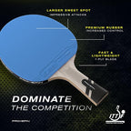 PRO SPIN Ping Pong Paddles - Professional Level Table Tennis Rackets with Carbon Fiber for Superior Control | 7-Ply Blade, Premium Rubber, 2.0mm Sponge | Includes Protector Case