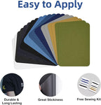 HTVRONT Iron on Patches for Clothing Repair, Fabric Patches Iron on for Denim Jean Repair Decorating Kit 20 Pieces Iron on Patch Size 3.7" by 4.9" (Classic Colors)