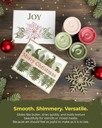The Crafter's Workshop Stencil Butter Medium, Easy-to-Spread, Adds Shimmer, Shine and Colorful Texture, Cleans Up with Water, 4 pk, 2-oz Each, Petals and Herbs