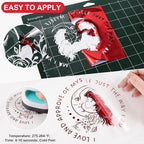VINYL FROG Metallic Foil HTV Vinyl Roll 12" x5ft Red Heat Transfer Vinyl Chrome Iron on Vinyl Easy to Cut & Weed DIY Heat Press Design for T-Shirts
