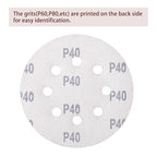 150pcs 40 Grit Sanding Discs, 5-Inch 8-Hole Sandpaper, for Woodworking or Automotive