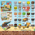 Magnetic Blocks - 100PCS Magnetic Building Blocks Magnet Cubes Stacking Construction Set, STEM Montessori Sensory Toys for Kids Boys Girls Ages 3-5 6-8 Holiday Easter Birthday Gifts