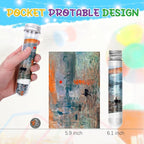 150 Pieces Mini Jigsaw Puzzle for Adults & Kids - 6" x 4" Small Capsule Tube Intelligent Game - Impression Sunrise, Fritillaries in a Copper Vase, Cafe Terrace at Night 3 Pack