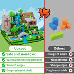 100PCS Magnetic Blocks - Grassland Magnetic Building Blocks Set, STEM Sensory Outdoor Toys, Build Forest World Set for 3+ Year Old Boys&Girls, Christmas Birthday Gift (Forest)