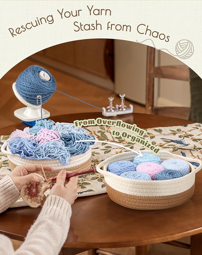 Adhafera Yarn Winder with Guide, Yarn Ball Winder for Crocheting, The Helper for Knitting Enthusiast