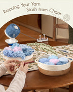 Adhafera Yarn Winder with Guide, Yarn Ball Winder for Crocheting, The Helper for Knitting Enthusiast