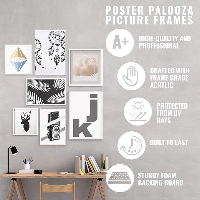 6x8 Mat for 8x10 Frame - Precut Mat Board Acid-Free Black 6x8 Photo Matte Made to Fit a 8x10 Picture Frame, Premium Matboard for Family Photos, Show Kits, Art, Picture Framing, Pack of 1 Mat