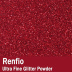 Renfio Ultra Fine Glitter Powder Metallic Resin Glitter 2.11 Oz (60g) PET Flakes Crafts Sequins 1/128" 0.008" 0.2mm Epoxy Chips Flakes for Tumblers Slime Christmas Roses Decorations - Wine Red