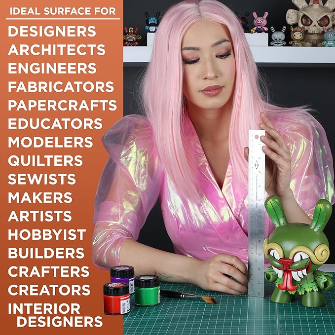 ALVIN GBM Self-Healing Cutting Mat 36 x 48 inch | Double-Sided Green/Black | 5-Layer Gridded Surface for Arts, Crafts and Sewing - Model GBM3648