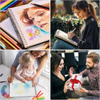 4 Pack Mixed Media Sketchbook, 9x12 inches Drawing Paper Sketch Book, 98lb/160gsm Heavyweight Spiral Bound Sketch Pads, Suitable for Wet and Dry Media, Drawing, Painting, Sketching(200 Sheets)