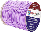 Mandala Crafts 1.5mm 109 Yards Lilac Cotton Waxed Cord for Jewelry Making Bracelet Cord Waxed String - Beading String Thread Jewelry Cords for Necklaces String