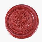 Yoption 5Pcs Sealing Wax Sticks, Vintage Totem Fire Manuscript Flashing Wine Red Wax Seal Sticks with Wicks, Sealing Wax for Wax Seal Stamp