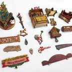 Miniature Book Nook Kit Christmas Book Nooks for Adults, Christmas Tiny House Book Nook Winter Christmas Kit, DIY 3D Puzzle Christmas House (Jingle Cabin)