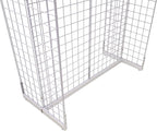 Gridwall Joining Clip Connectors for Grid Panels, Powder-Coated or Chrome Plated Steel (Quantity 20) (20, White)