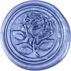 Yoption 5 Pieces Metallic Blue Sealing Wax Sticks, Antique Totem Fire Manuscript Wax Seal Sticks with Wicks for Wax Seal Stamp (Metallic Blue)