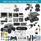 Yahboom Robot Large AI Model ROS2 Programming Python,Lidar SLAM,3D Map Navigation,AI Vision, 6DOF Robotic Arm Voice Control,Intelligent Classification, with Jetson Nano 4GB