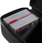 Quiver Time Black Bolt Card Carrying Case fits Pokemon Cards and other TCG Games - Storage Bag for Playing/Trading Cards and Deck Box (Straps, Dividers & 100 Apollo Card Sleeves)