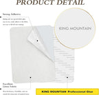 KING MOUNTAIN Fine Linen Repair Patches, Self-Adhesive Linen Fabric Patches, 8X11 inch Extra Size, Multi Color, Can be Used for Linen Sofa Repair and Linen Clothes Repair(8" x 11",White)
