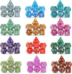 DND Dice Set, 25 X 7 Polyhedral Dice (175 Pieces) for Dungeons and Dragons DND RPG MTG Table Game D4 D6 D8 D10 D12 D20 25 Colors Dice with 1 Large Flannel Bag