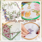 12 Pcs Aida Cloth 12 Color 14 Count Cross Stitch Fabric DIY Cross Stitch for Embroidery DIY Handmade Art Craft, 12 x 18 inch(Colorful)
