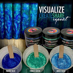 Eye Candy Pigments Premium Blue Mica Powder - Pacific Blue (50gr) - for Epoxy, Resin, Soap, Paint, Woodworking, Acrylic Pouring, Bath Bombs, Fishing Lures - DIY Arts and Crafts Additive