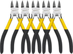 Wire Cutters 5 Pack, 6 inch Flush Cutters, BOOSDEN Spring Loaded Cutting Pliers,Precision Side Cutters,Sharp Diagonal Cutters,Small Wire Snips for Crafting