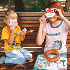 Animal Ring Toss Game Toy Set for Kids, 6 Targets Stands & 36 Rings Combo, Indoor Outdoor Party Yard Family Adults Activity, Birthday Present for Toddlers Boys Girls Child Ages 3+