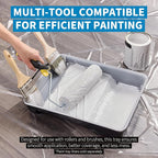 Precision Defined Paint Trays, Paint Roller Trays Liner, Plastic Paint Pan for Roller Brushes, Painting Tray for Painting with Deep Paint Pocket (Paint Roller Tray (2-Pack), 11-inch)