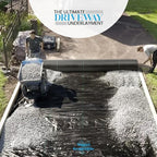 Woven Geotextile Fabric for Driveway and Road Stabilization, Construction Underlayment, Erosion Control, Commercial Grade 50 Year for Gravel Roads and Pavers (15x60) Ships Folded