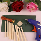 30 Pieces 7mm Sealing Wax Sticks for Glue Gun,PORXFLY Mini Wax Seal Sticks Great for Seals Stamp,Cards Envelopes,Wedding Invitations,Gift Wrapping,Wine Packages (Jade White)