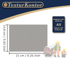 3 Sheets Self-Adhesive Decorative Film Paving Stones and Surfaces for Model Making in Scale 1:87 Scale H0 (UK: 3.5 mm Scale) (Concrete Hexagons)