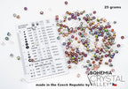 0.88 oz (25g, Approx. 300pcs) Mix of Faceted Fire Polished Pressed Czech Glass Beads 4mm (0.16in), Warm Color Mix Transparent