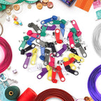 DOITEM 31 Yards 10 Pieces Sewing Zippers #3 Nylon Coil Zippers Assorted Zipper for Sewing with 40 Zipper Sliders for DIY Tailor Sewing Crafts Supplies, 10 Colors