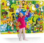 QUOKKA Zoo Felt Board for Kids 3-5 Years Old - Social Emotional Preschool Learning Activities for Ages 2-4